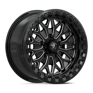 MSA Offroad Wheels – MA53 BOLO UTV BEADLOCK – Black – 15″x7″ 10mm – Summer Wheels – MA053BE15701210
